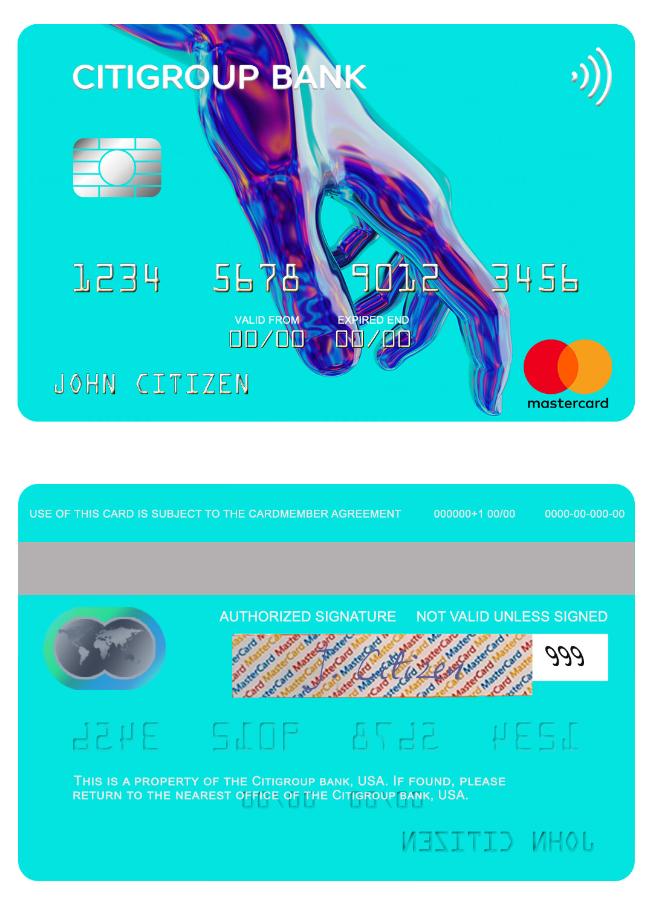 USA Citigroup Bank mastercard